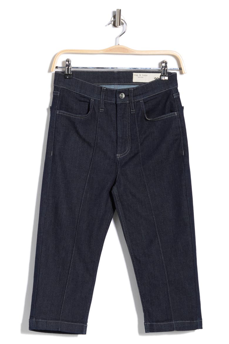 Katie High Waist Capri Jeans, Alternate, color, RINSE