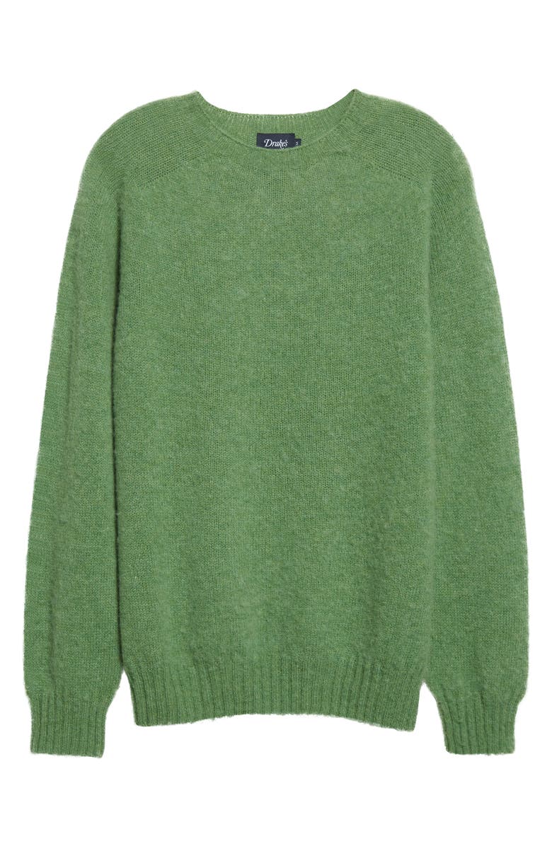 Drake's Brushed Lambswool Crewneck Sweater, Alternate, color,
