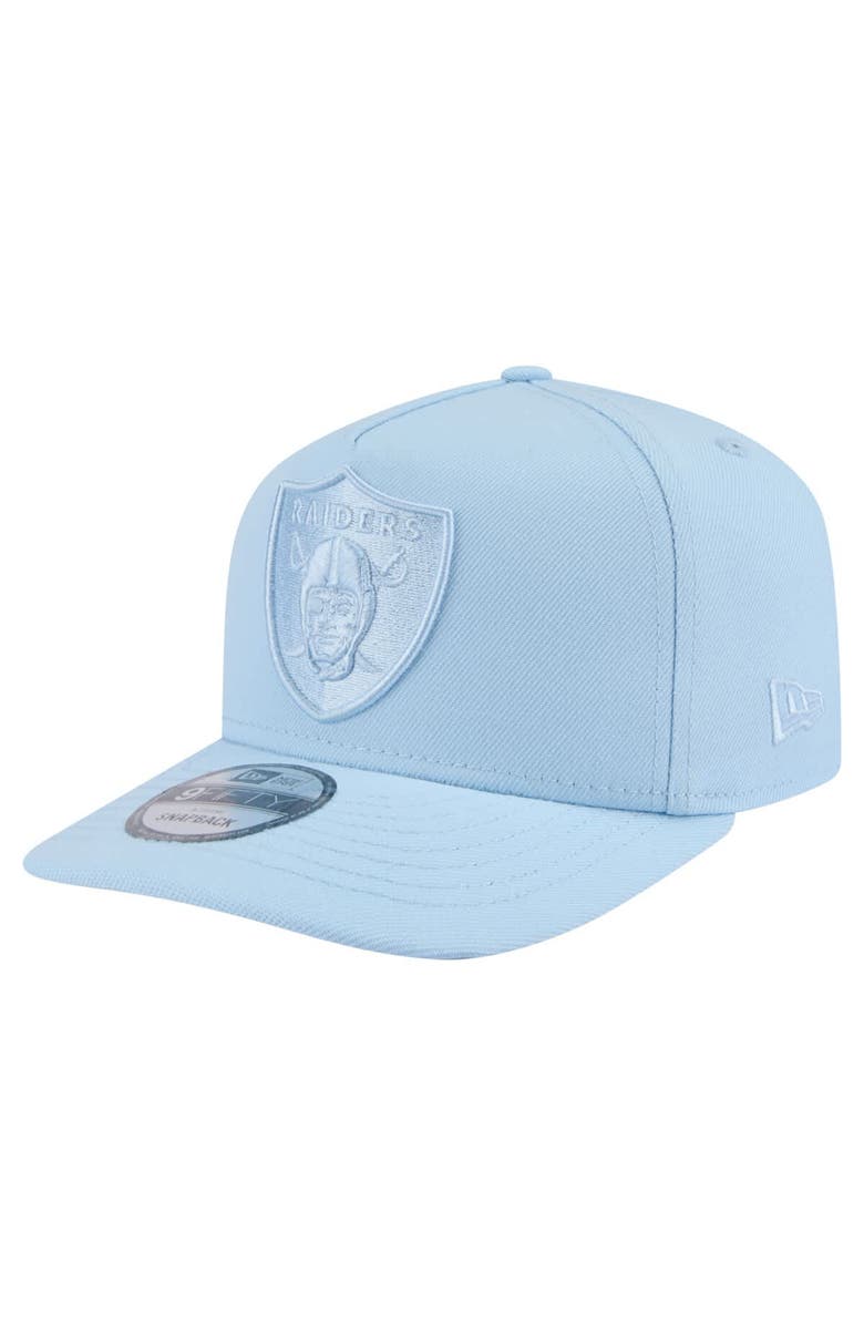 New Era Men's New Era Light Blue Las Vegas Raiders Color Pack 9FIFTY Snapback Hat, Main, color, 