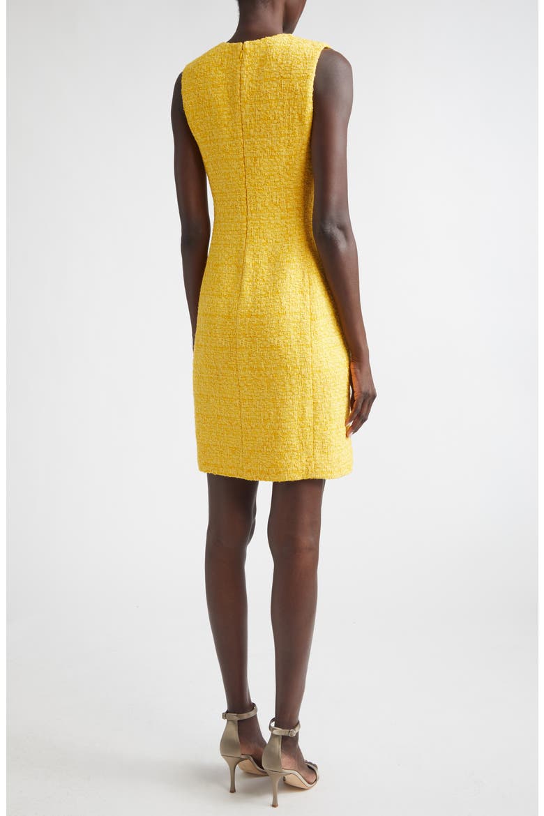 Frosted Tweed Dress, Alternate, color, SUNSHINE YELLOW
