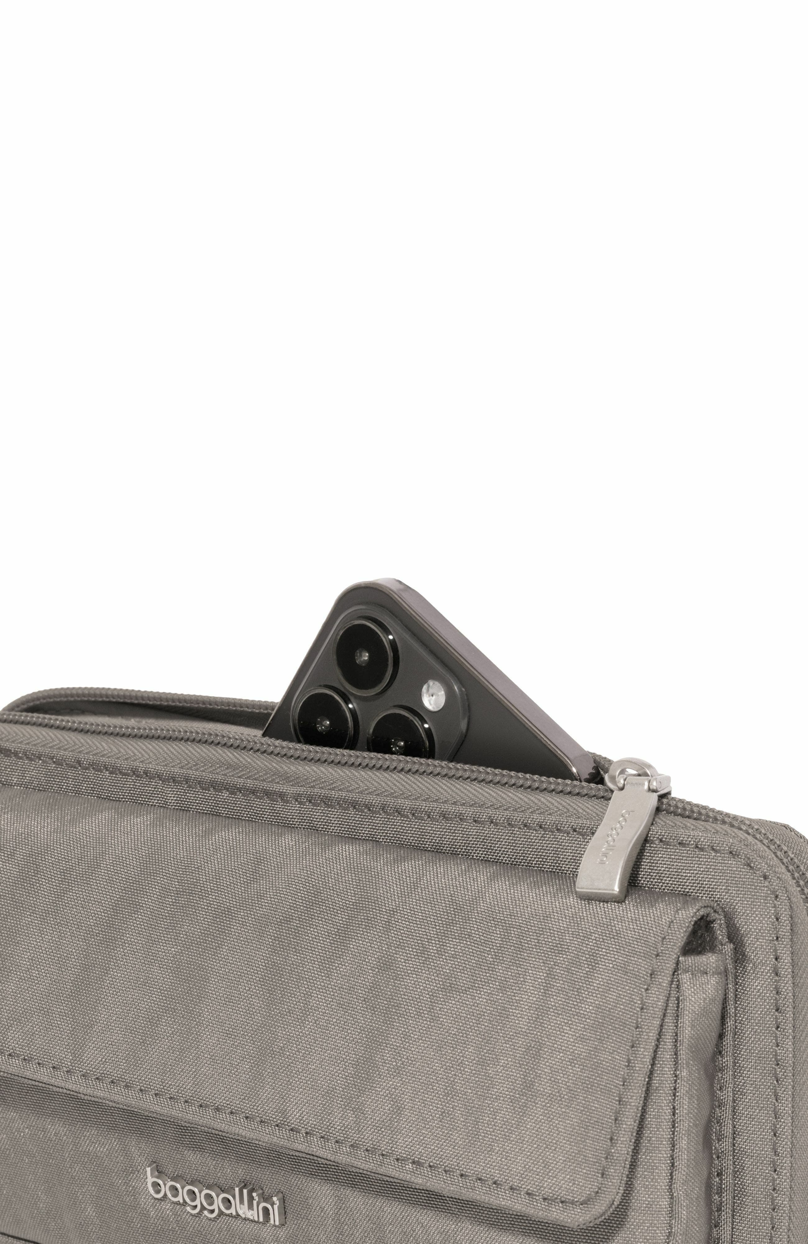 RFID Phone Wallet Crossbody Bag, Alternate, color, STERLING SHIMMER