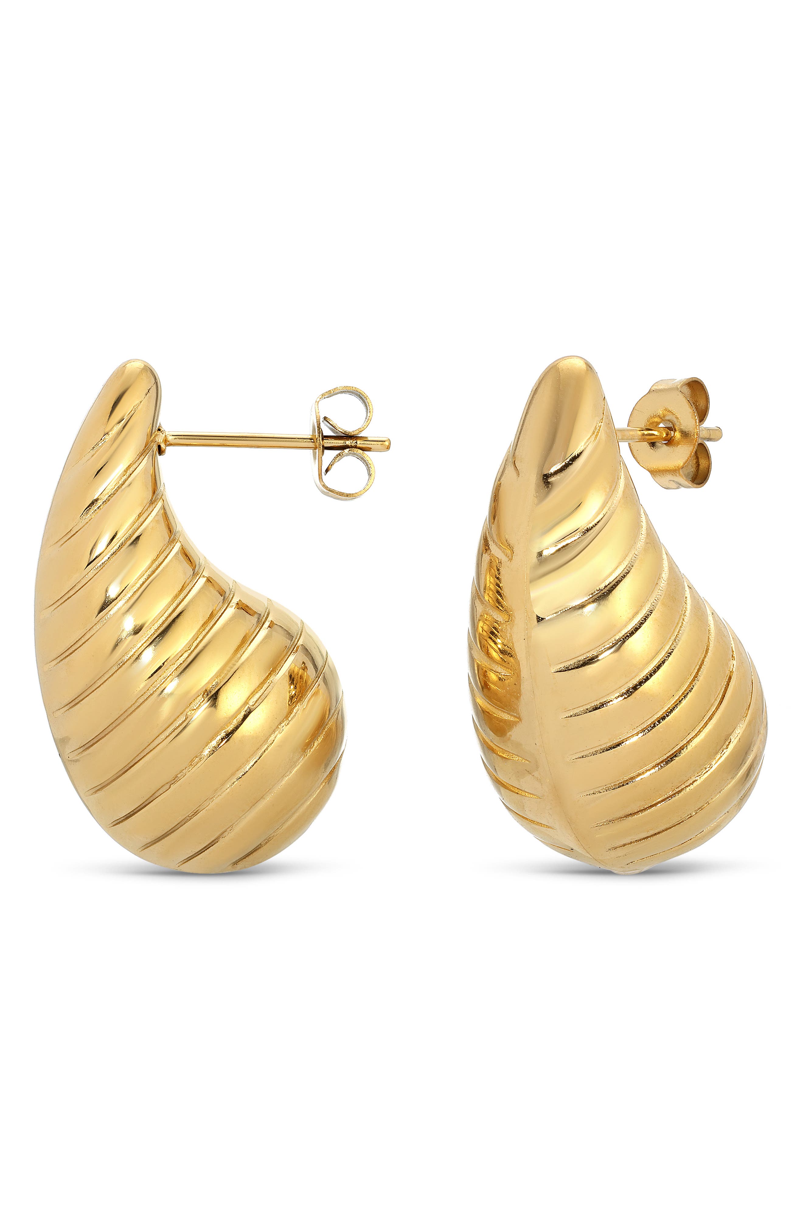 EYE CANDY LOS ANGELES Louis Teardrop Hoop Earrings