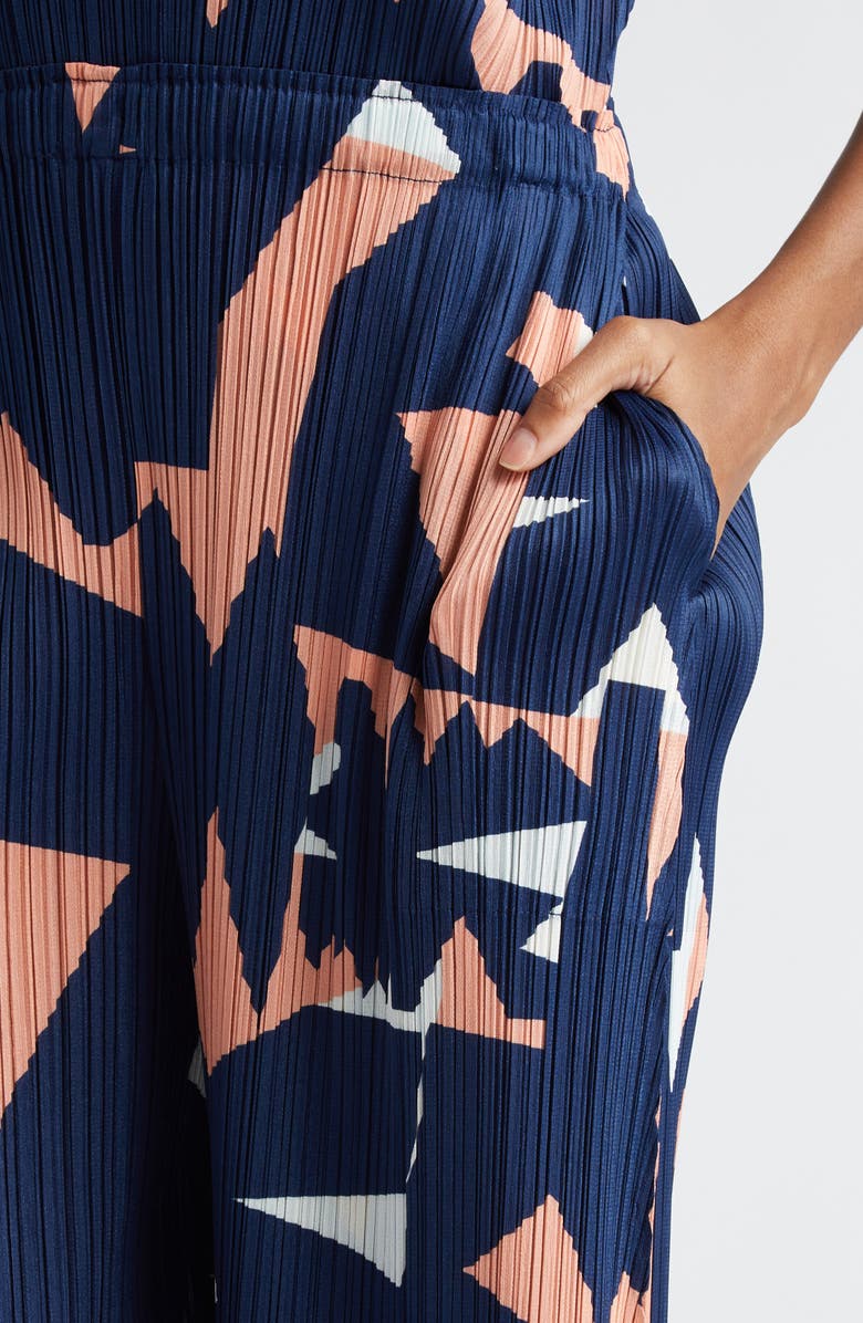 Pleats Please Issey Miyake Lucid Print Pleated Pants, Alternate, color,