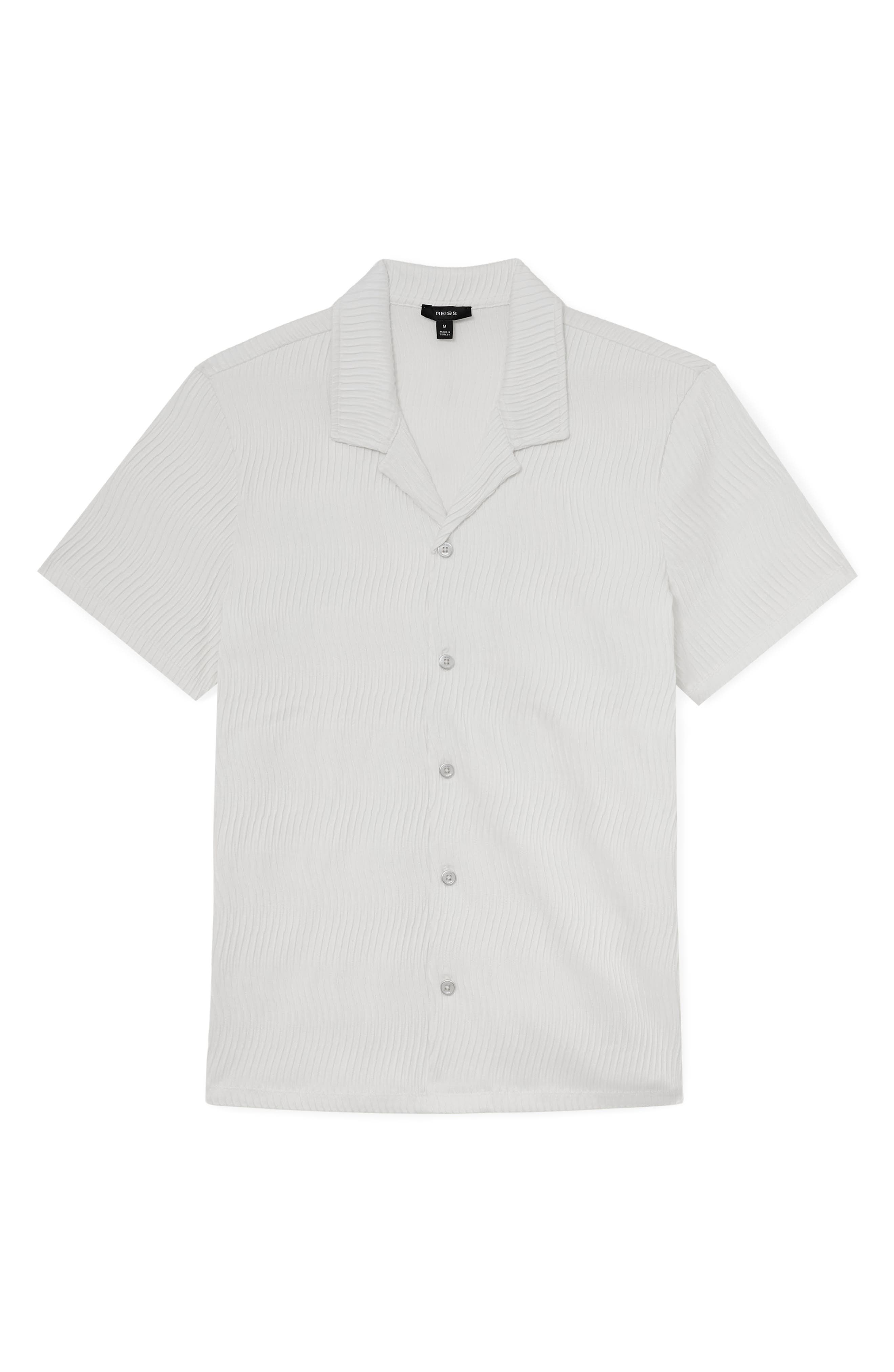 Reiss Aleo Textured Wave Camp Shirt — фото 3