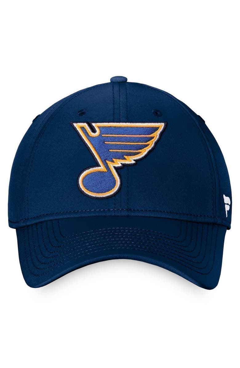 FANATICS Men's Fanatics Branded Navy St. Louis Blues Core Primary Logo Flex Hat, Alternate, color, 