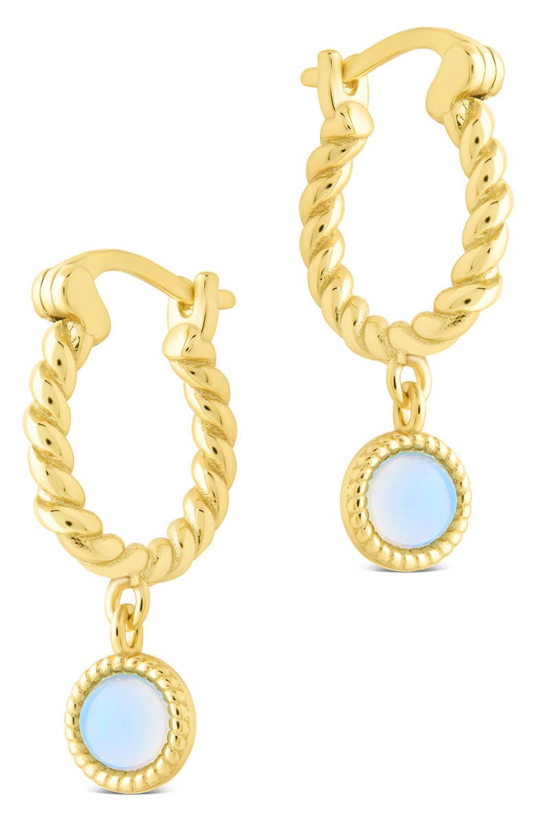 Sterling Forever Susannah Drop Huggie Hoop Earrings, Alternate, color, Gold