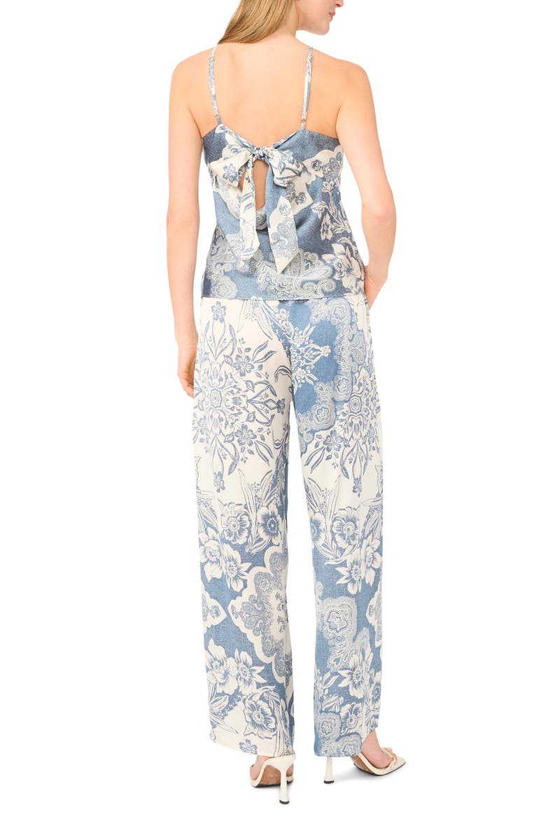 Tie Back Halter Top, Alternate, color, DENIM