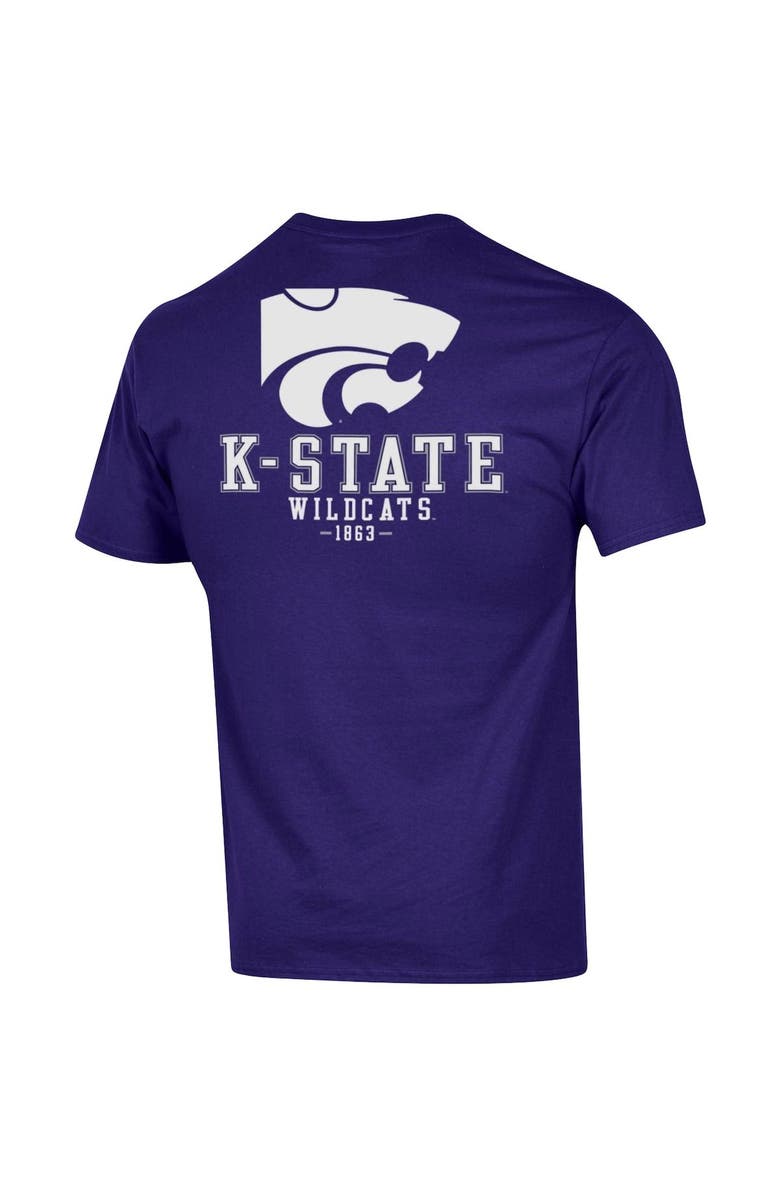 Champion Men's Champion Purple Kansas State Wildcats Stack 2-Hit T-Shirt, Alternate, color,