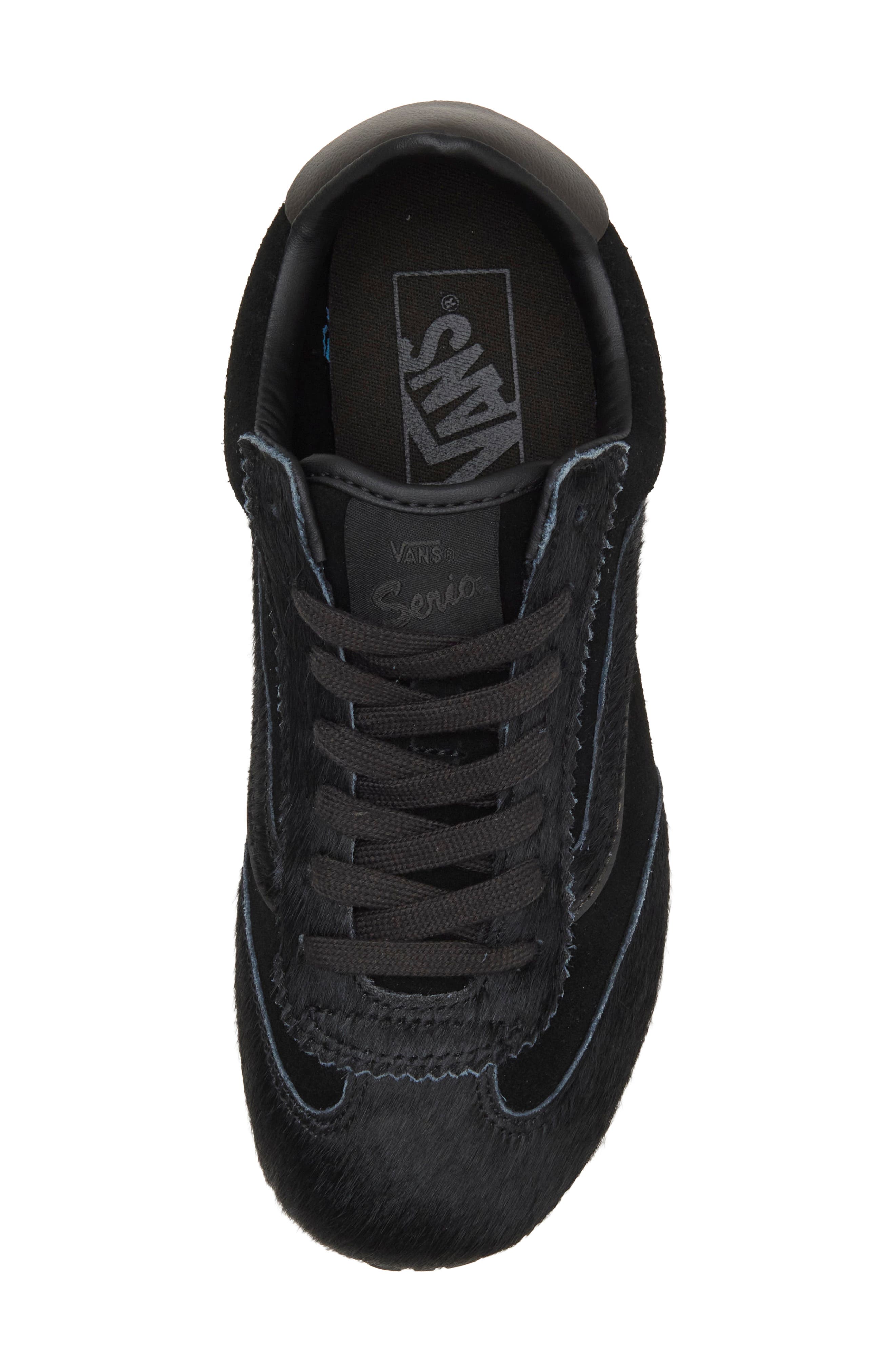 Super Lowpro Faux Calf Hair Sneaker, Alternate, color, BLACK