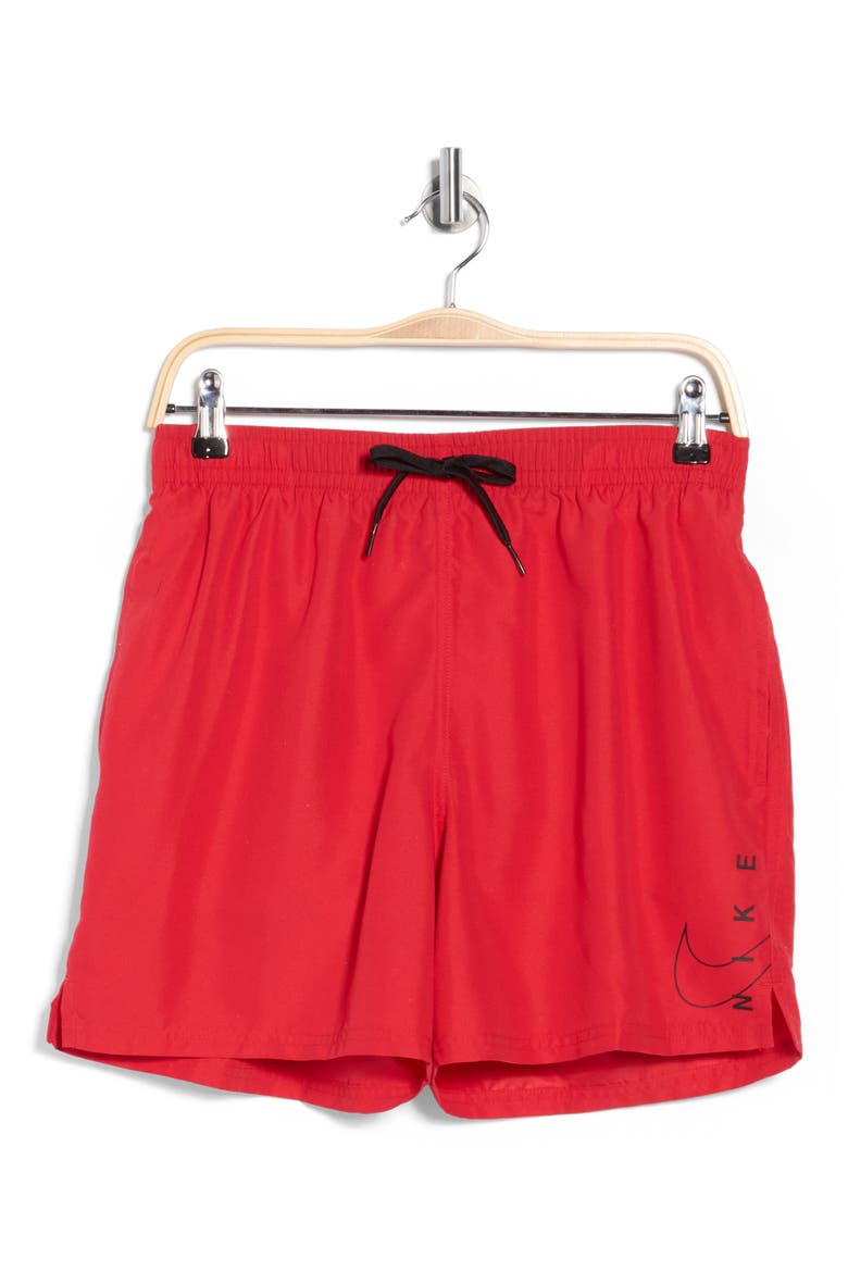 5-Inch Volley Swim Trunks, Alternate, color, UNIVERSITY RED