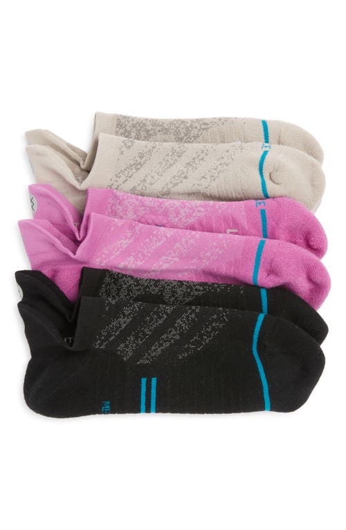 Stance Run Light 3-pack Assorted Tab Ankle Socks