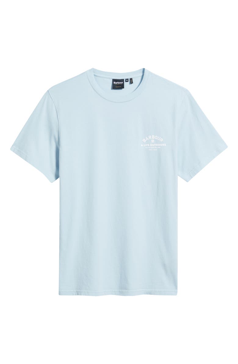Barbour Cranmer Logo Graphic T-Shirt, Alternate, color, Ocean Sky