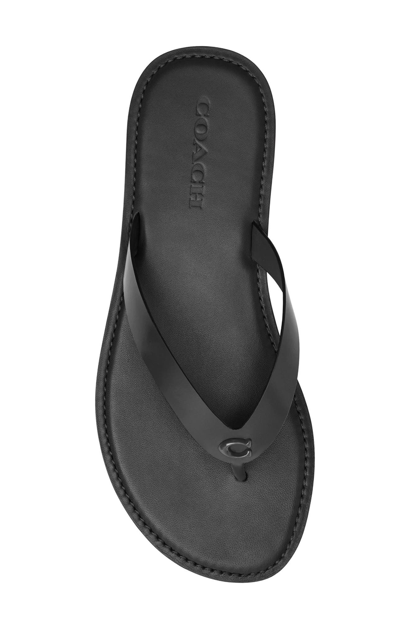 COACH Brianna Flip Flop, Alternate, color, Black