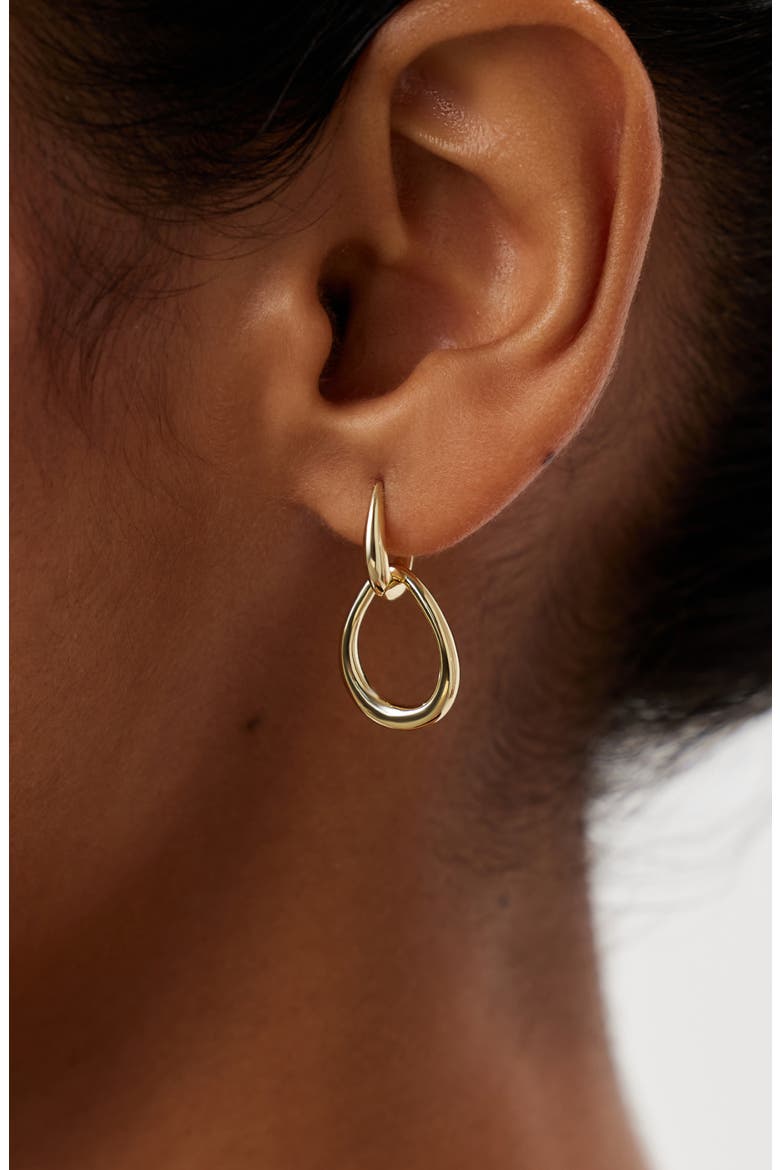 Gold Drop Earrings - Sage, Alternate, color, Gold