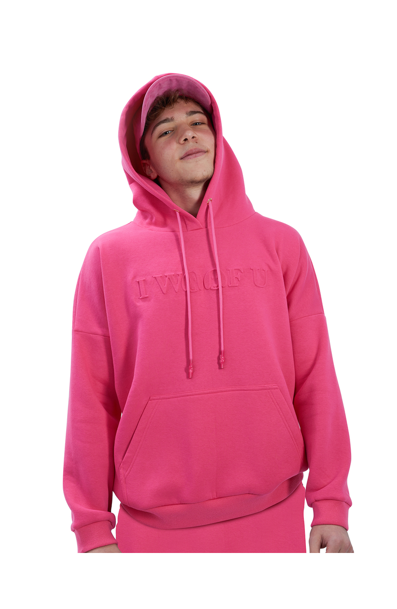 Moshiqa Paris I woof u hoodie human, Alternate, color, Pink