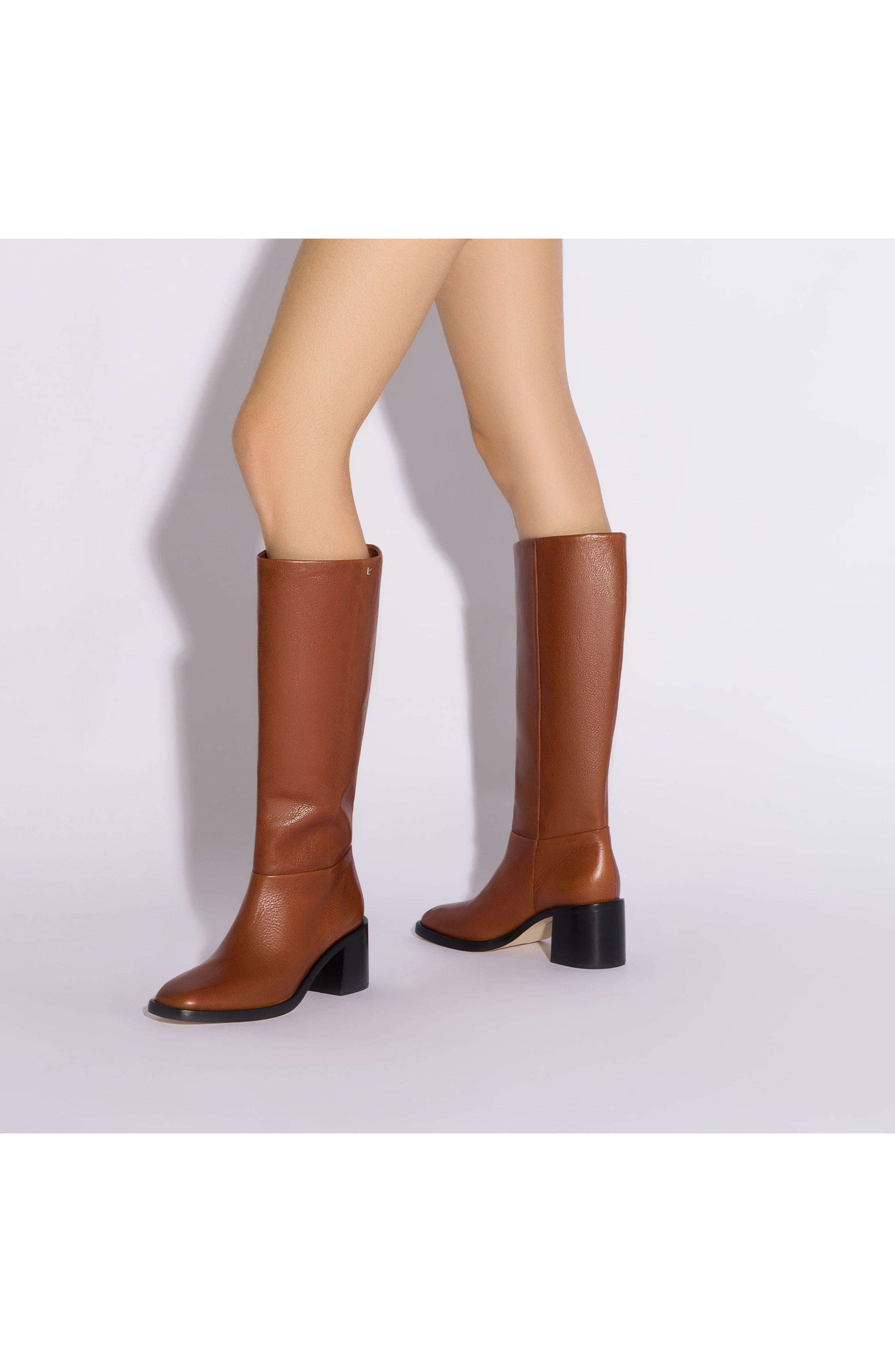 Larroudé Ricky Boot In Mocca Leather, Alternate, color, 