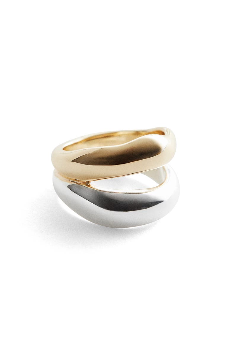 & Other Stories Two-Tone Double-Band Ring, Alternate, color, 