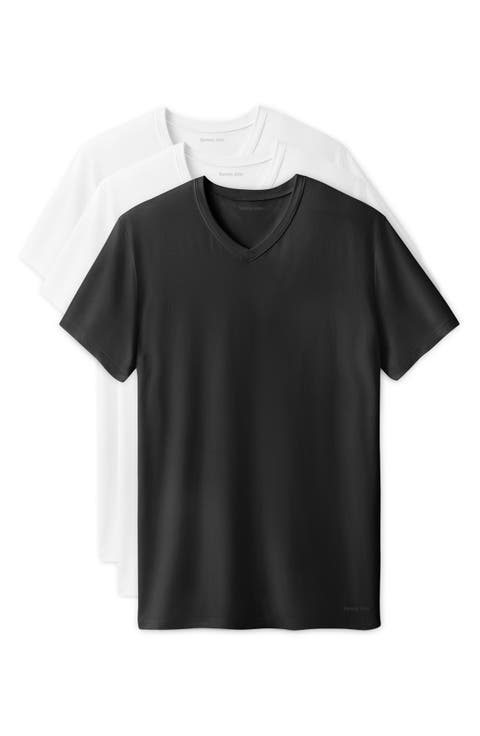 3-Pack Second Skin Stay Tucked V-Neck Undershirts