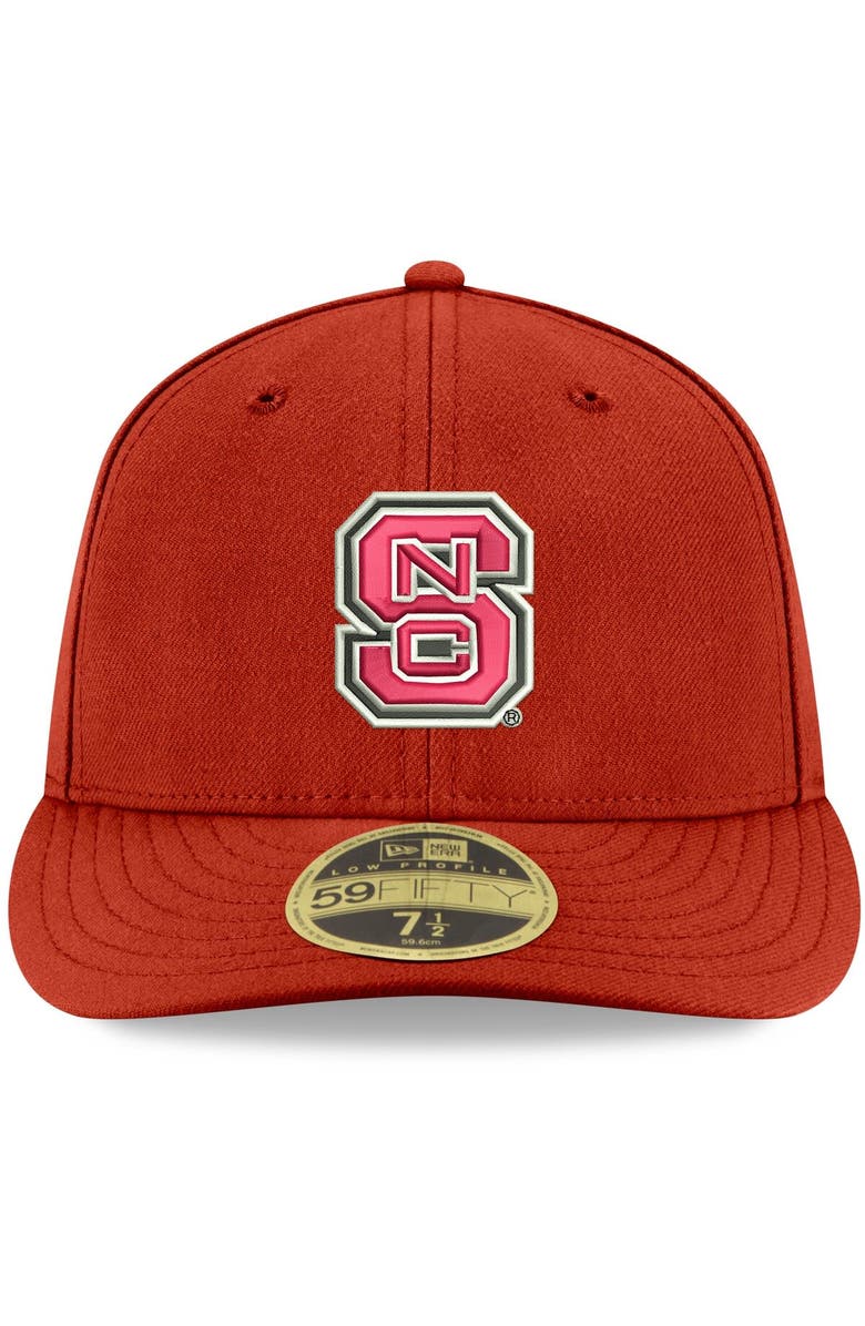 New Era Men's New Era Red NC State Wolfpack Basic Low Profile 59FIFTY Fitted Hat, Alternate, color, 