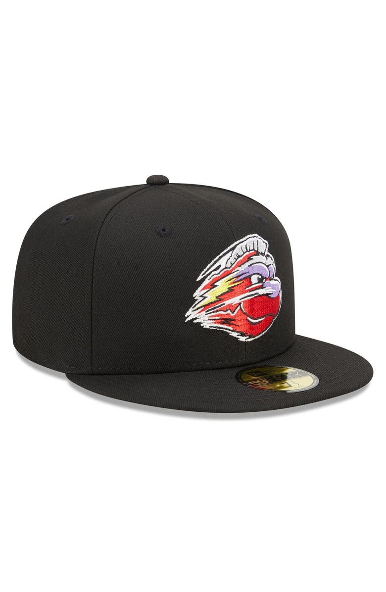 New Era Men's New Era Black Winston-Salem Dash Marvel x Minor League 59FIFTY Fitted Hat, Alternate, color, Black