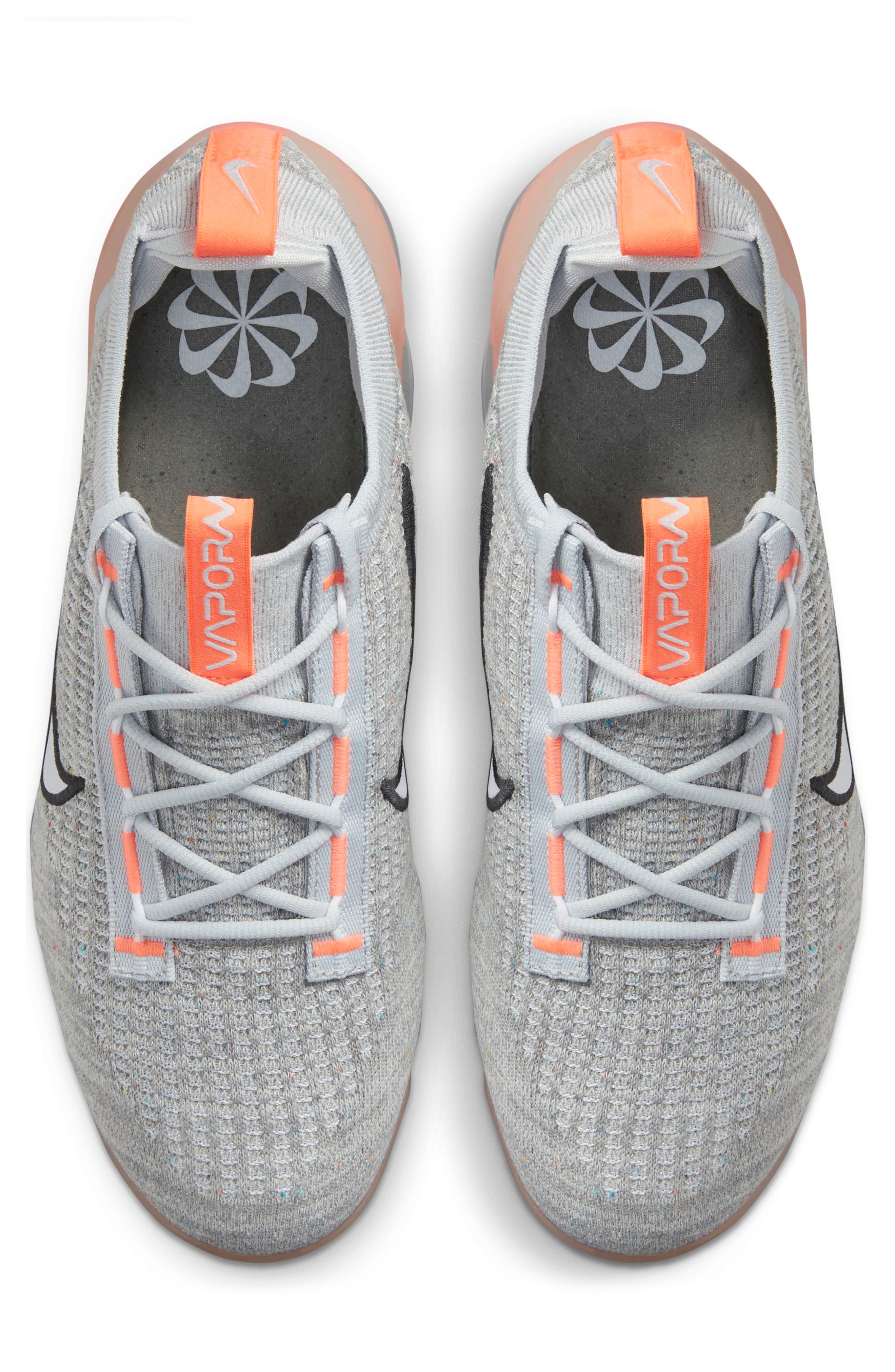 Air VaporMax 2021 FK Sneaker, Alternate, color, GREY/ WHITE/ YELLOW