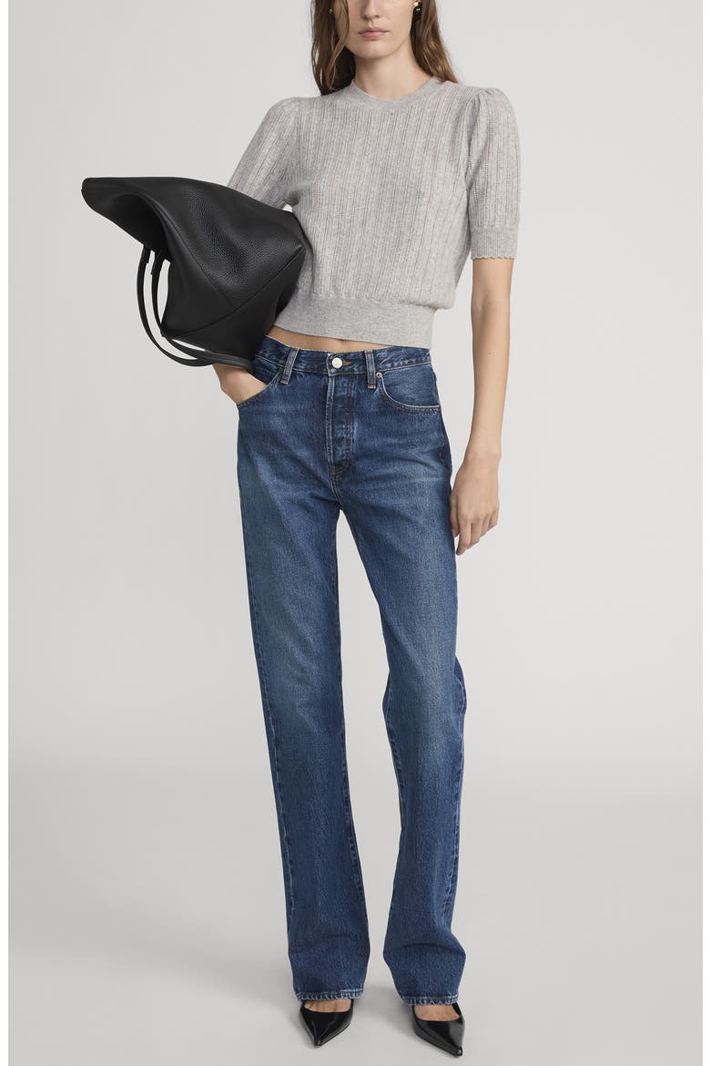The Vertical High Waist Relaxed Straight Leg Jeans, Alternate, color, LOGIC