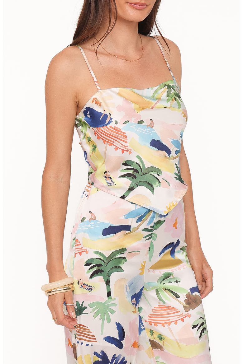 Alba Scarf Top, Alternate, color, CREAM RESORT ISLE