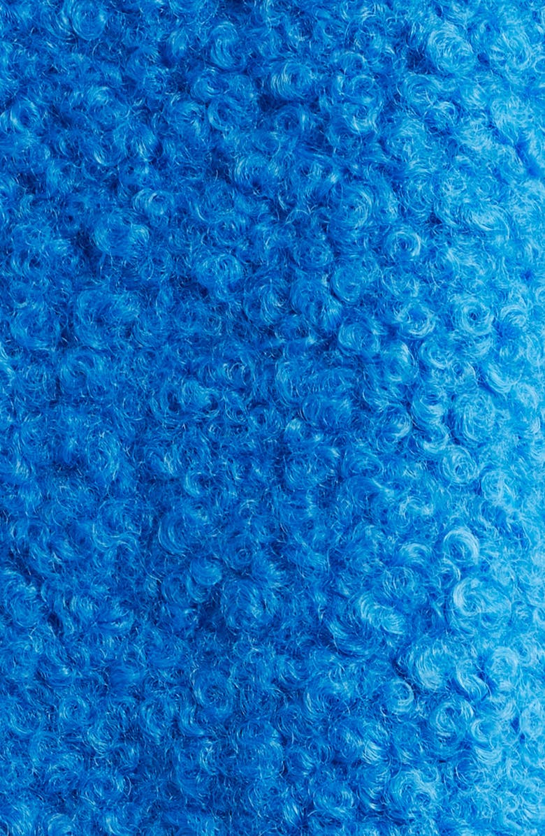 BCBGMAXAZRIA Double Breasted Bouclé Coat, Alternate, color, Azzure