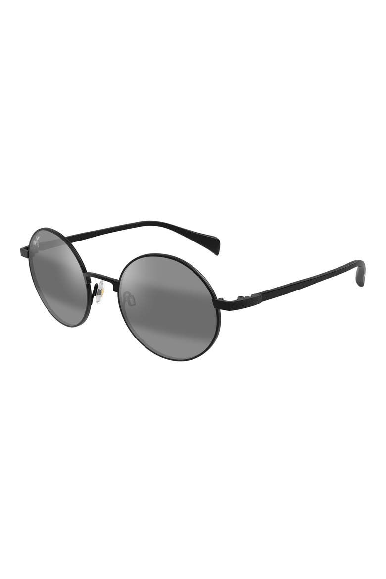 Mokupuni 62mm PolarizedPlus2® Oversize Oval Sunglasses, Alternate, color, BLACK
