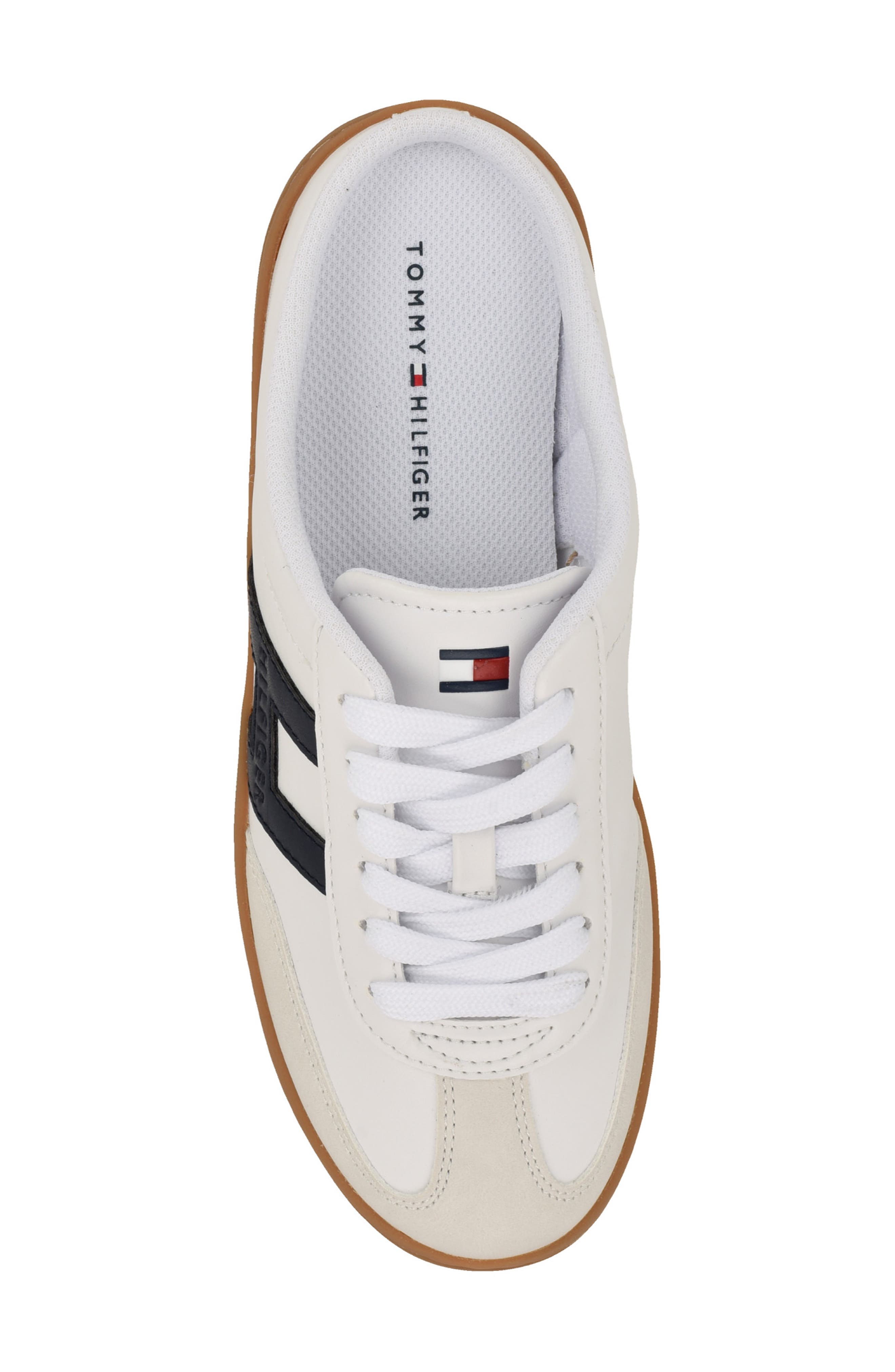 Melinaz Sneaker Mule, Alternate, color, WHITE/ GREY/ NAVY