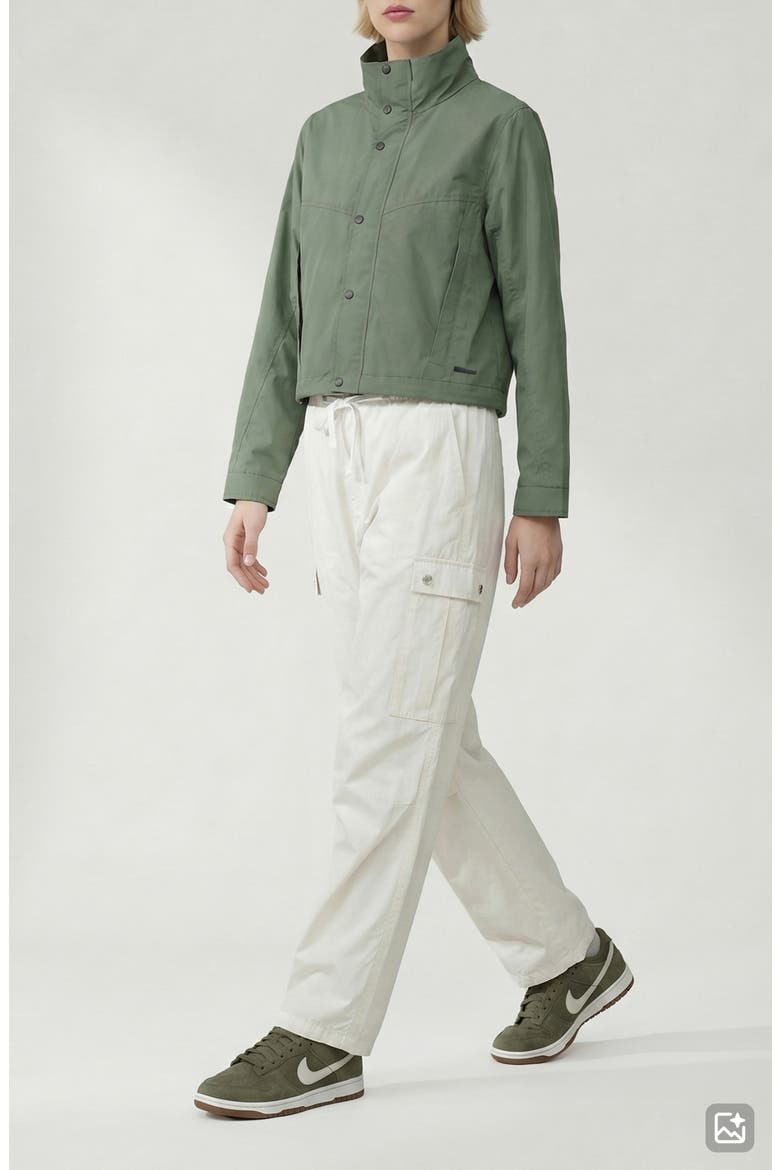 Skyler Short Water Repellent Windbreaker, Alternate, color, SAGE