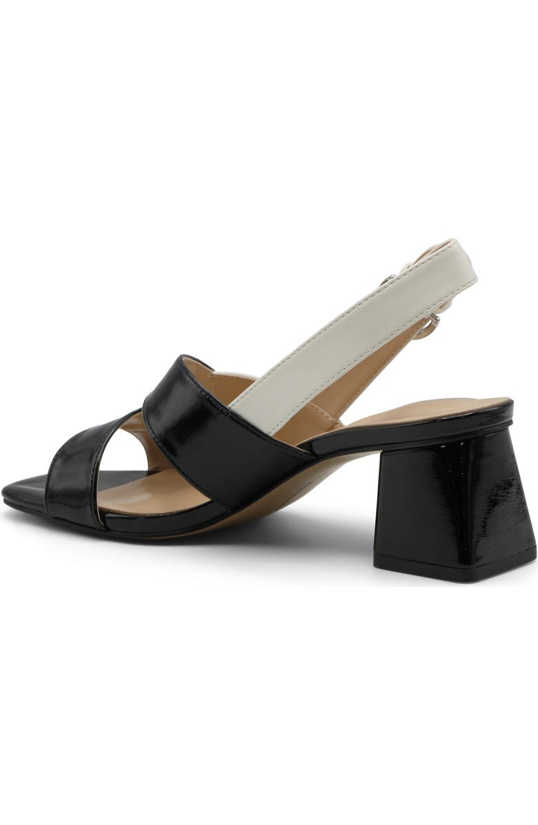 Adrienne Vittadini Trove Sandal, Alternate, color, Black/ White