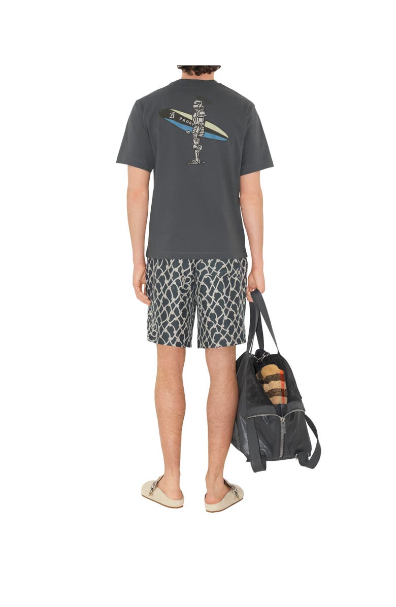 Burberry Surfer Knight Cotton T-shirt, Alternate, color, Magnet