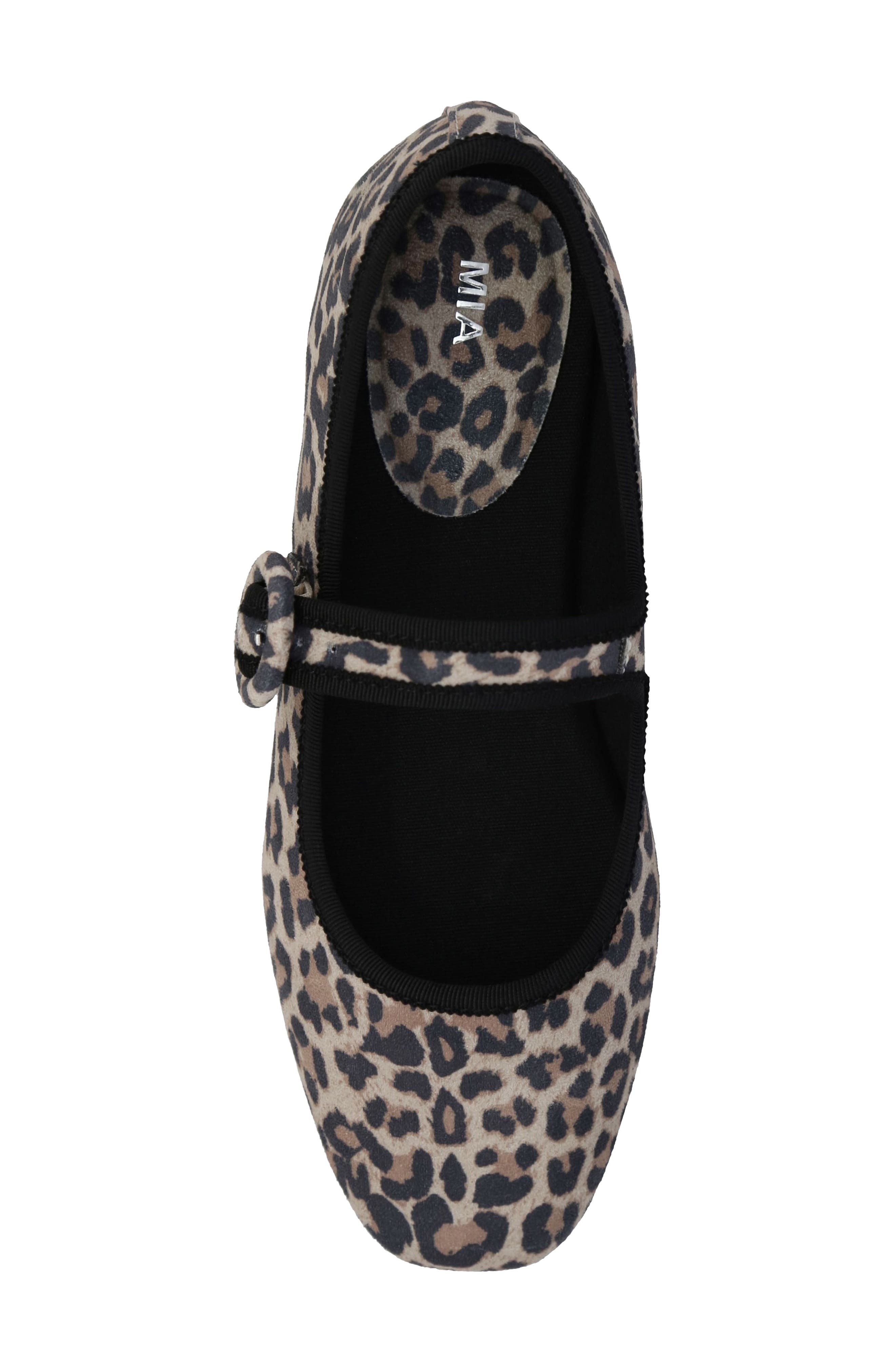 Miya Mary Jane Flat, Alternate, color, LEOPARD PRINT