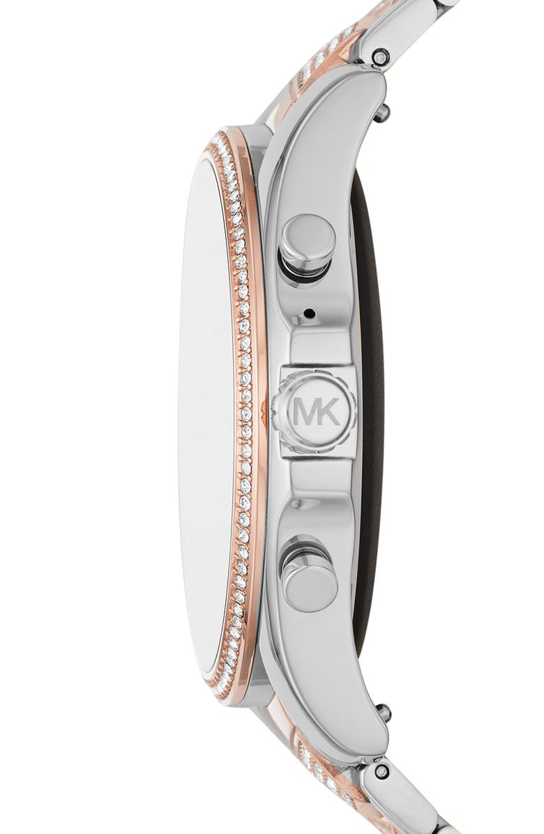 Michael Kors Gen 5 Bradshaw Pavé Crystal Bracelet Smartwatch, 44mm, Alternate, color, 