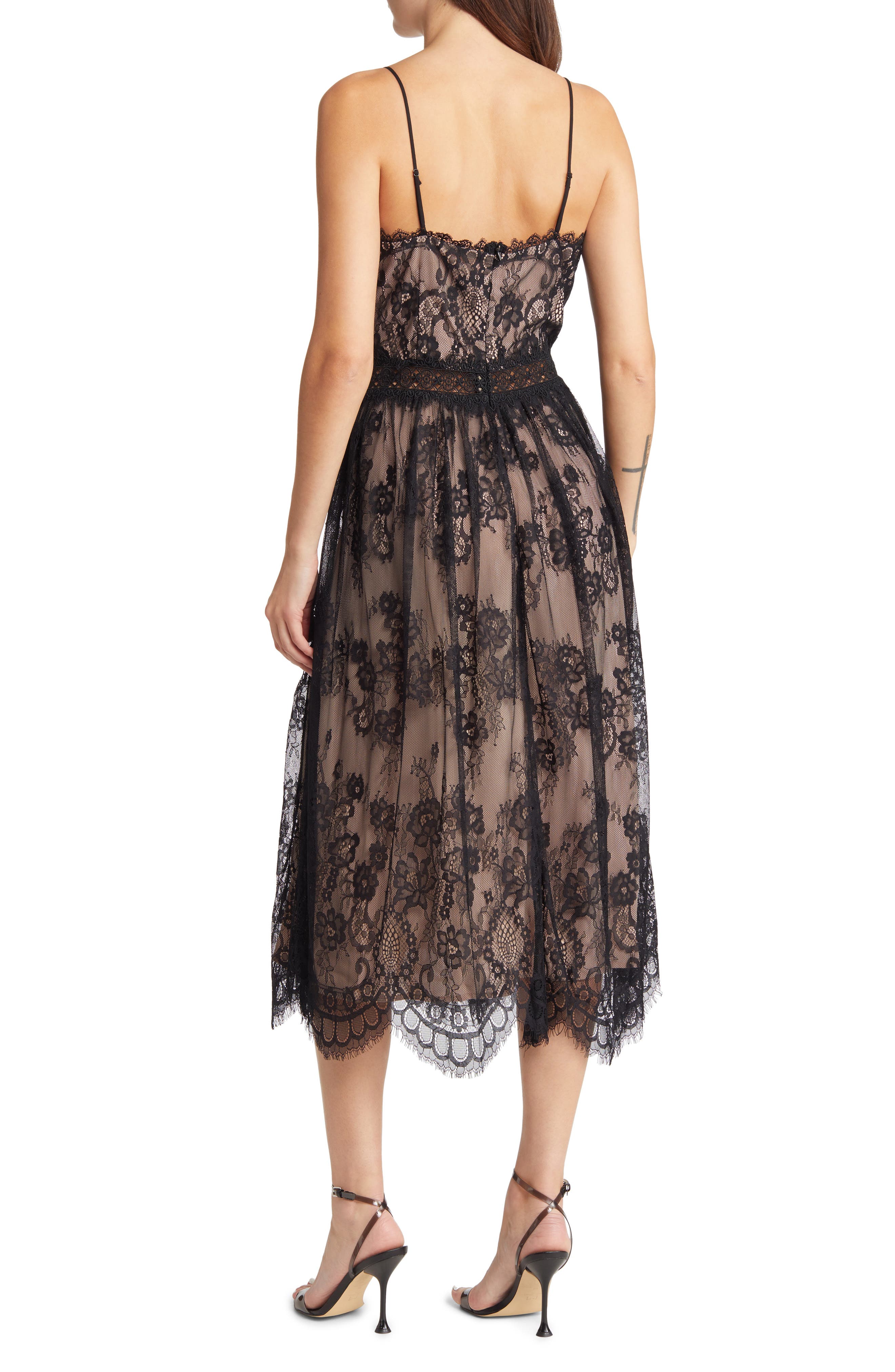 Lace Overlay Dress - image 2
