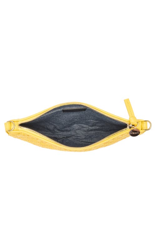 Shop Clare V . Petit Moyen Woven Leather Messenger Bag