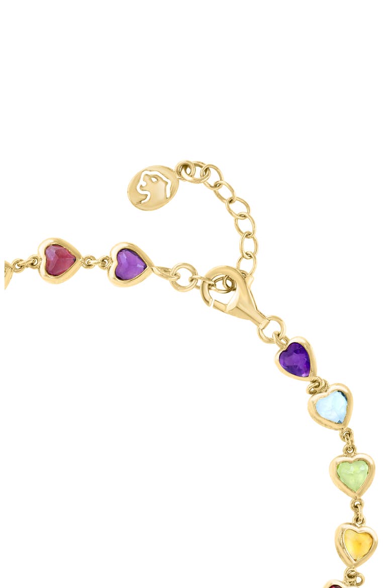 Bezel Set Gemstone Bracelet, Alternate, color, GOLD