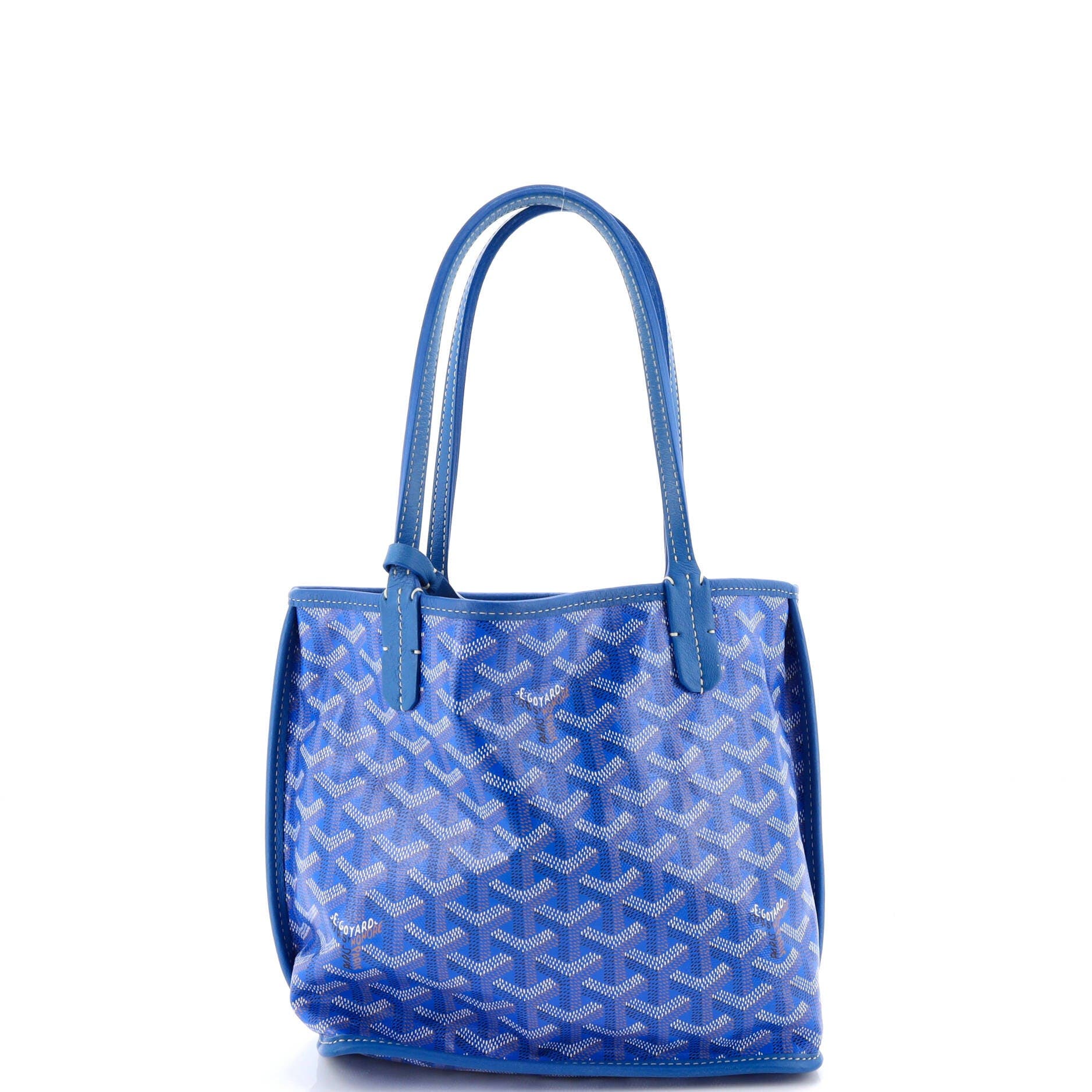 Pre-Owned Goyard Anjou Reversible Tote Coated Canvas Mini, Alternate, color, 
