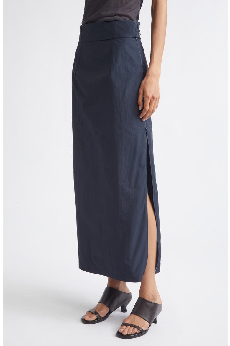 Fosca Adjustable Recycled Nylon & Organic Cotton Skirt, Alternate, color, NAVY