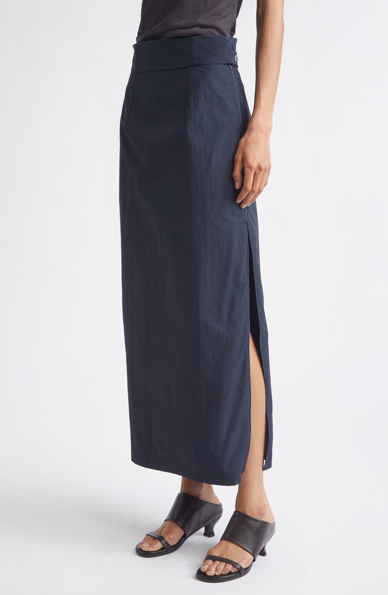 Paloma Wool Fosca Adjustable Recycled Nylon & Organic Cotton Skirt, Alternate, color, Navy