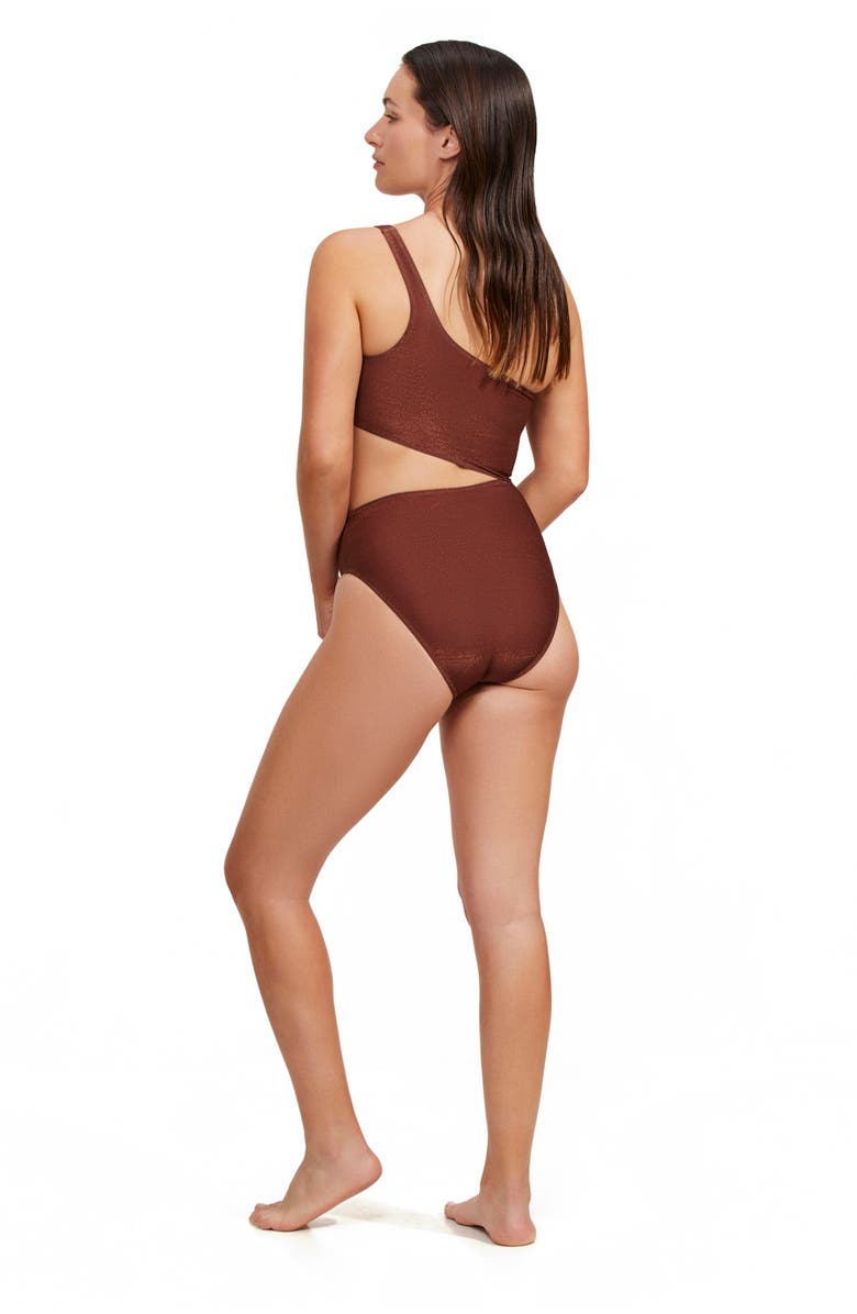 Luma Gottex High End One Shoulder Cut Out One Piece, Alternate, color,