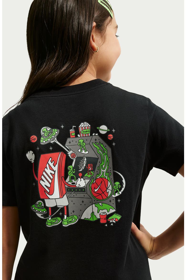 Kids' Graphic T-Shirt, Alternate, color, BLACK