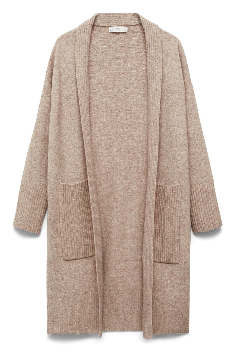 Oversize Long Cardigan, Alternate, color, SAND