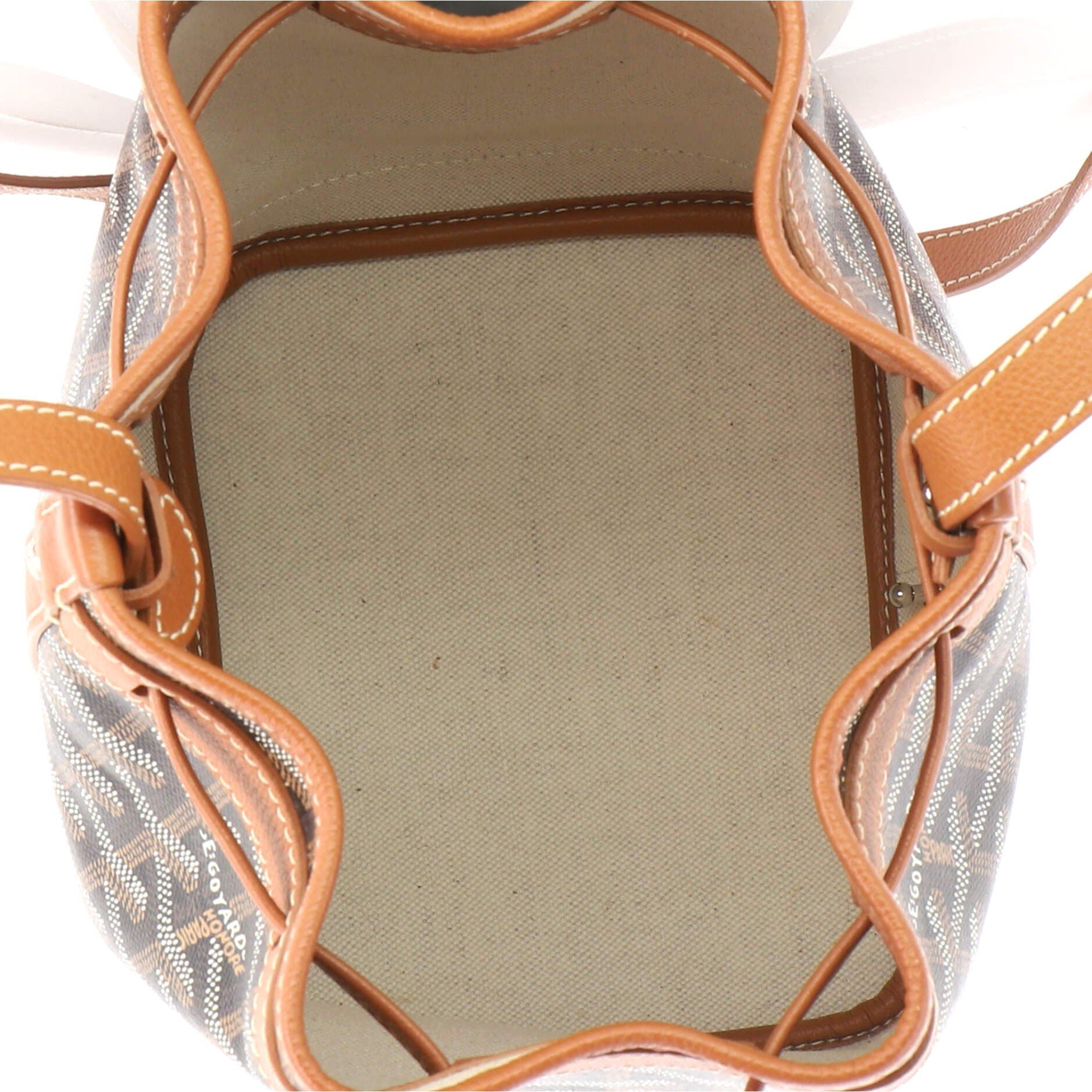 Petit Flot Bucket Bag Coated Canvas PM, Alternate, color, Brown