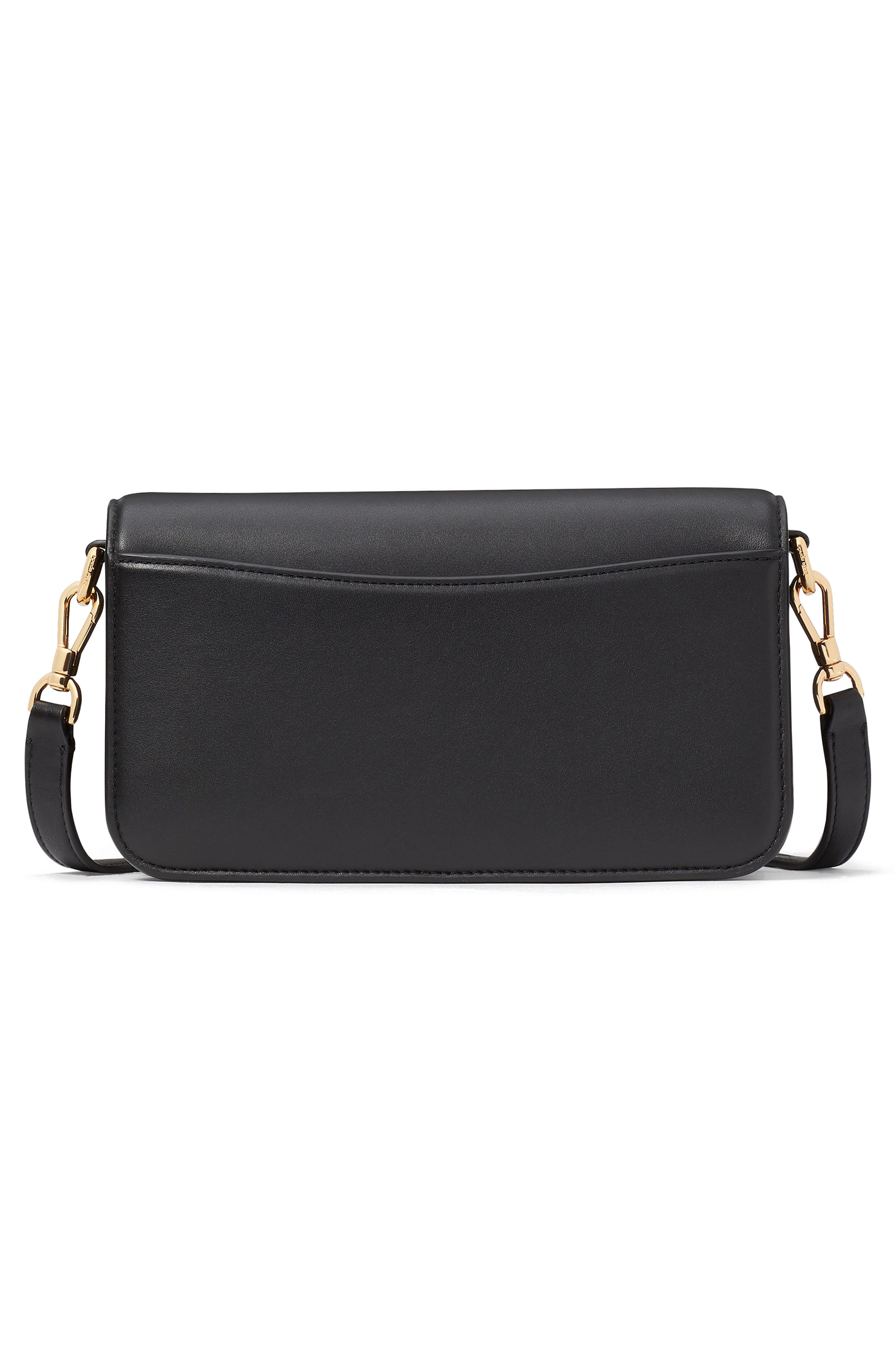 Kate Spade New York small dakota smooth leather crossbody bag, Alternate, color, Black