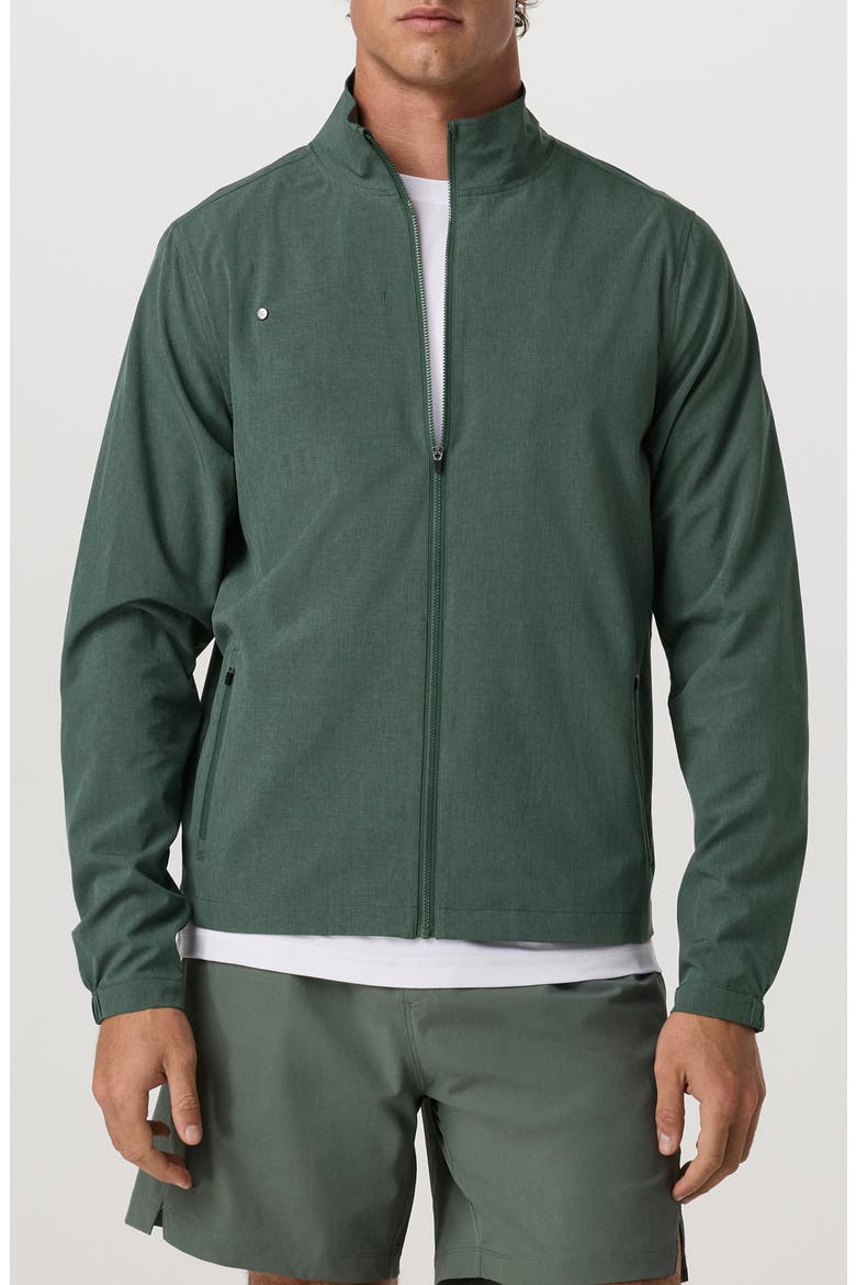 Venture Track Jacket, Main, color, AGATE GREEN LIN TEXT