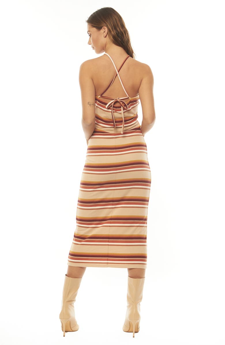 Amuse Society Beach Crush Knit Tank Dress, Alternate, color, Beige Multi