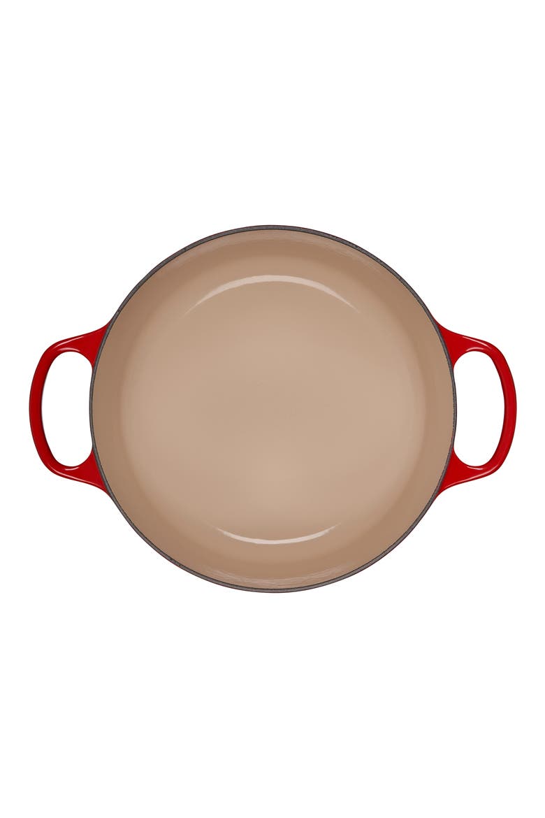 Signature 5.5-Quart Round Enamel Cast Iron French/Dutch Oven, Alternate, color, CERISE