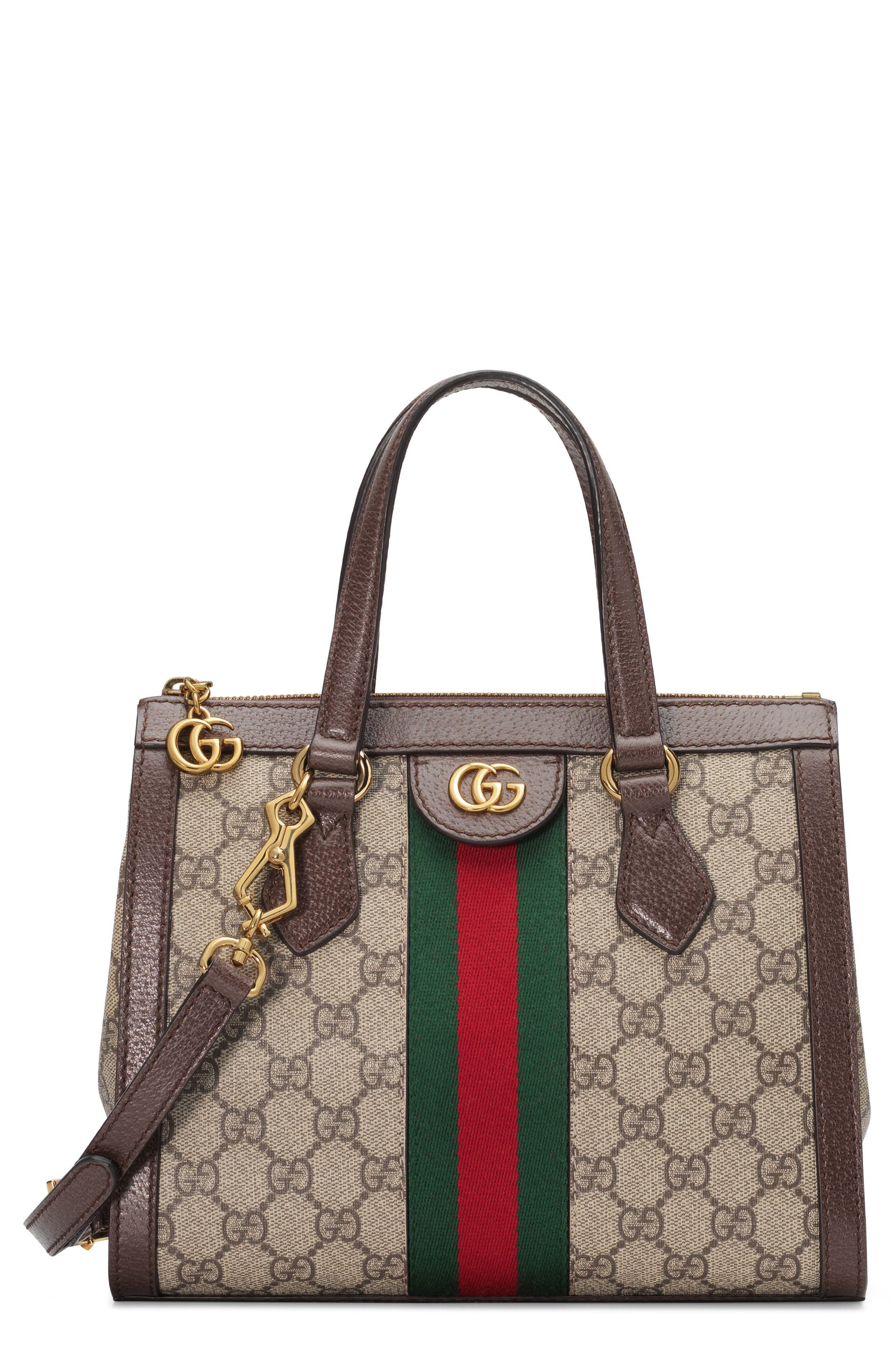 Gucci Small Canvas Satchel, Main, color, 